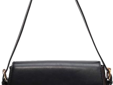 Women's Leather Shoulder Bag Clutch Purses Trendy  Crossbody Handbags  Saddle Flap Underarm Shoulder Purse
