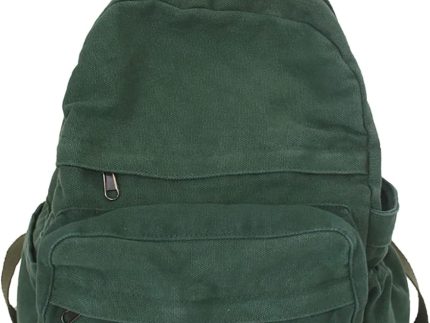Laptop Backpack for Women Travel Canvas Backpack for Women Vintage Green Aesthetic Backpack for School