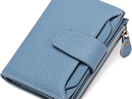 Small Wallet for Women Genuine Leather Bifold Compact  Blocking