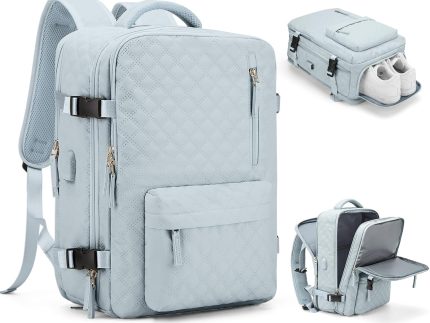 Large Travel Backpack Carry on Flight Approved Laptop Work Business Backpack for Women Men