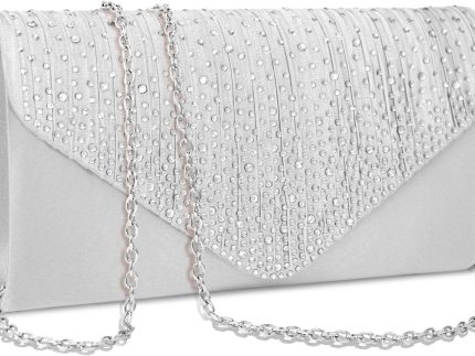 Clutch Purses for Women Evening Bag Formal Rhinestone Handbags for Wedding Party Cocktail Prom Dinner