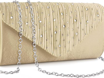 Evening Clutch Purses for Women Handbags for Formal Wedding Party Cocktail Prom Crossbody Shoulder Envelope Bag