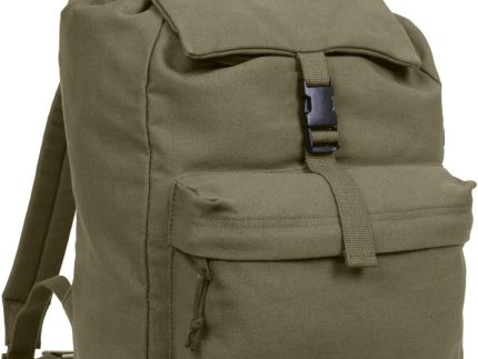 Canvas Daypack – Heavy-Duty Cotton Canvas Backpack for Hiking, Camping, Traveling, and Daily Use – 34L Capacity
