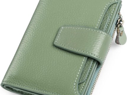 Small Wallet for Women Genuine Leather Bifold Compact  Blocking